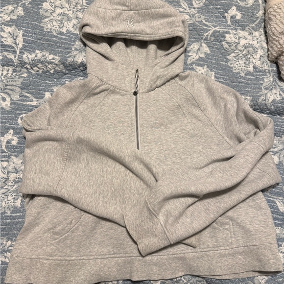 lululemon athletica Tops - Lululemon scuba hoodie pullover. Light grey color